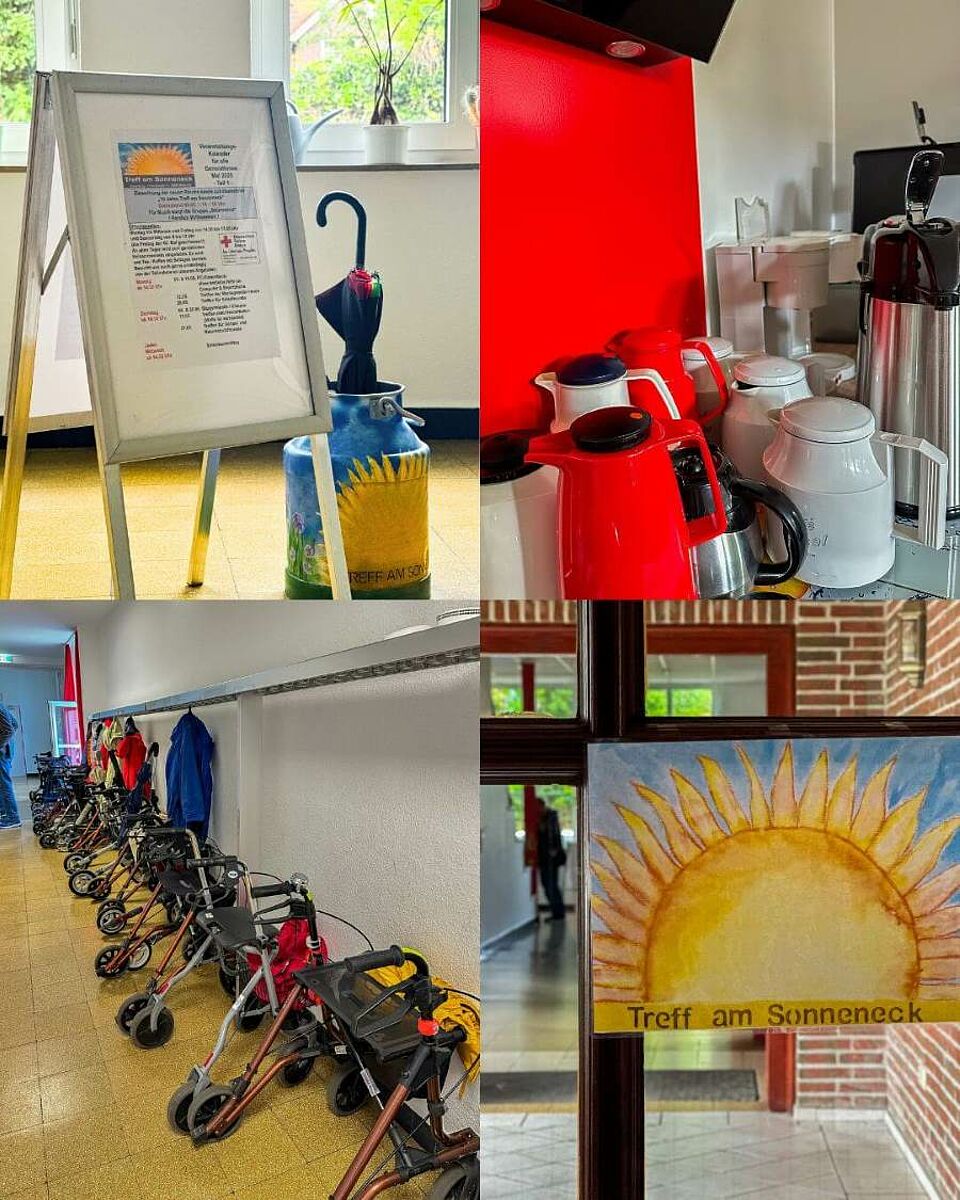 Collage Sonneneck Senioren bei der Veranstaltung